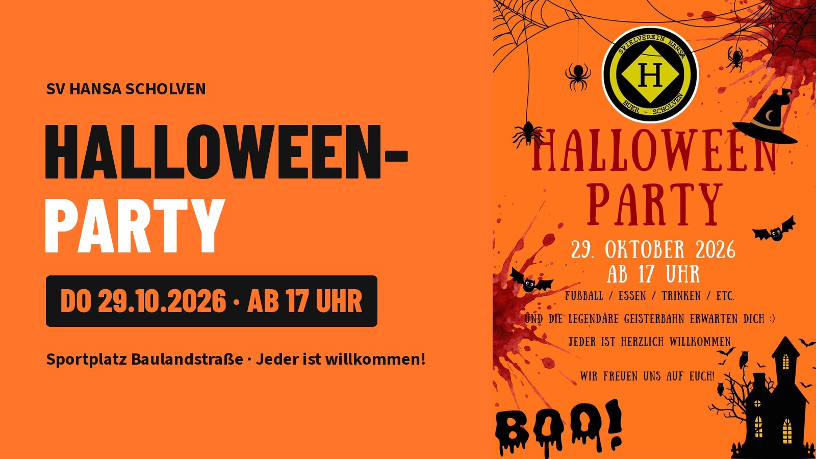 Halloween-Party beim SV Hansa Scholven